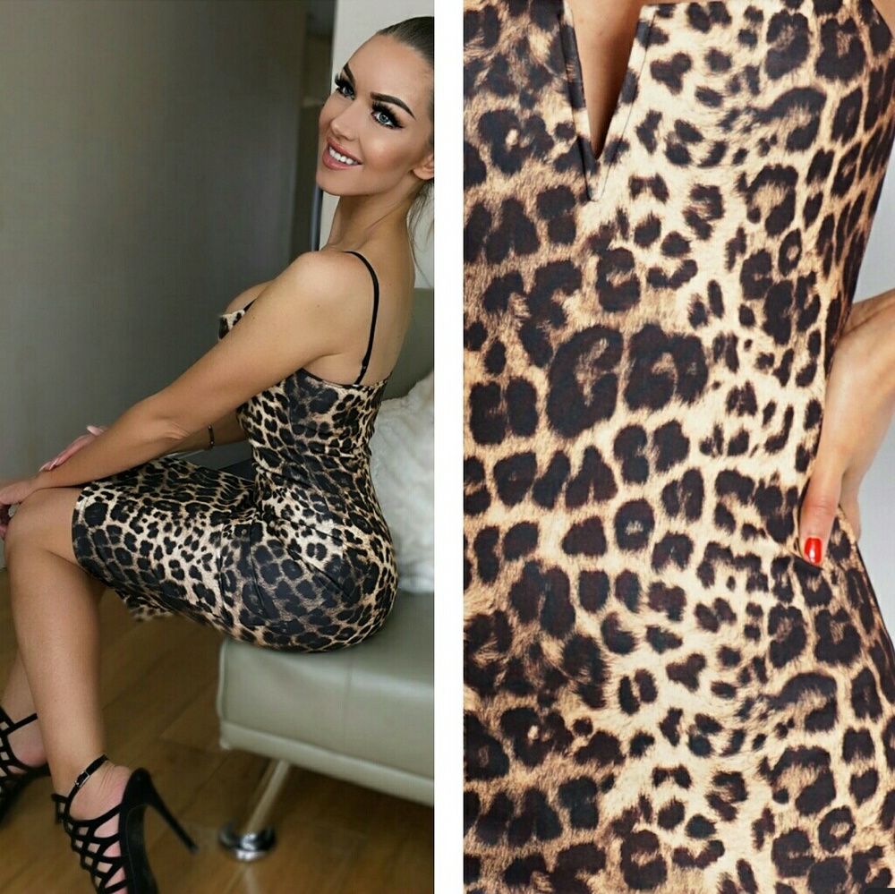 Leopard print bodycon dress - Picture 2 of 5